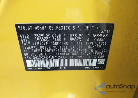 2018 Honda Fit Sport из США, поврежденный, VIN 3HGGK5H64JM712686